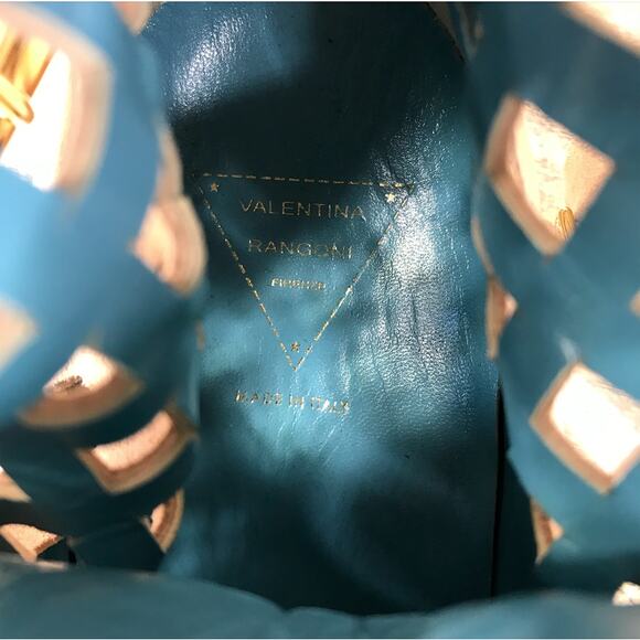 VALENTINA RANGONI Firenze Bree in Sand Shoes Sz 7.5 Rare Designer Boho Unique - Picture 12 of 16